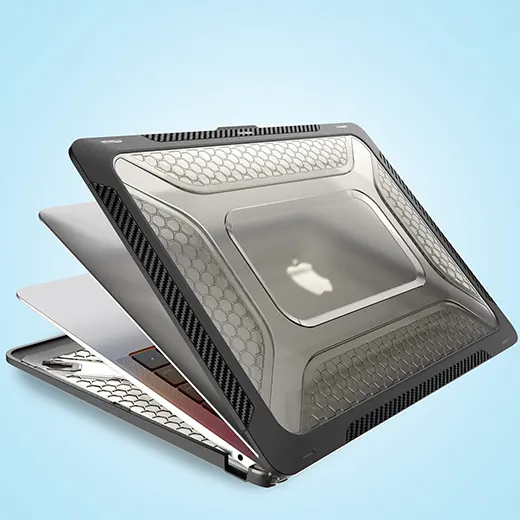 Противоударный чехол iLoungeMax Laptop Protective Case Gray для MacBook Air 13'' (2018-2020) лучшый 2023 чехол для МакБук