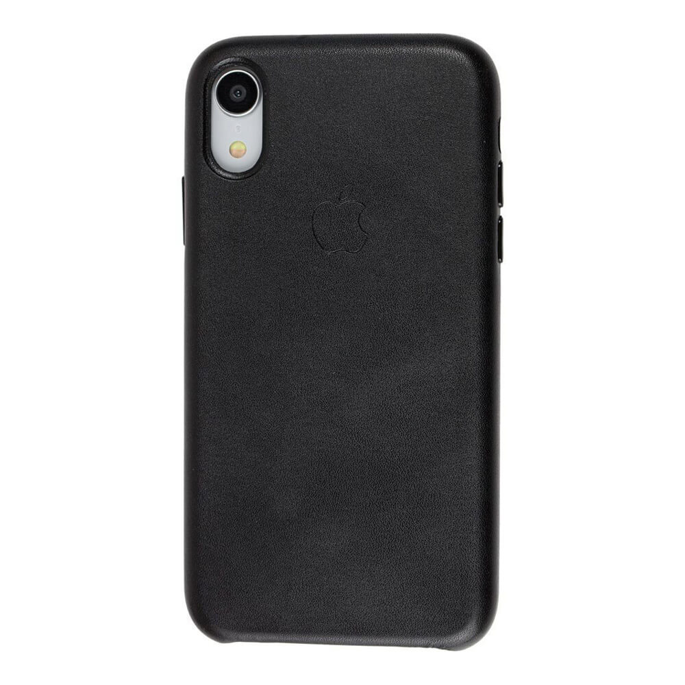 Високоякісний чорний шкіряний чохол iLoungeMax Leather Case Black для iPhone XR OEM