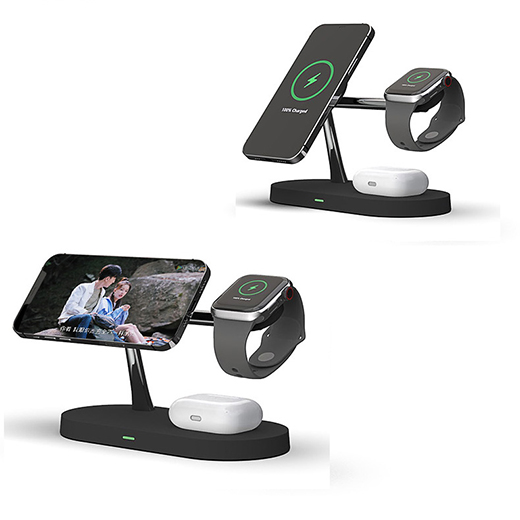 Беспроводное зарядное устройство iLoungeMax Magnetic Wireless Charger 5 in 1 для iPhone | AirPods | Apple Watch White купить