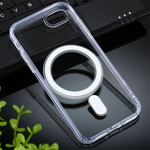 Прозрачный силиконовый чехол iLoungeMax Silicone Case MagSafe для iPhone SE 3 | SE 2 | 8 | 7