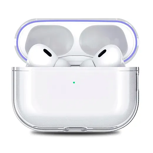 Прозорий захисний чохол iLoungeMax Purple для AirPods Pro 2