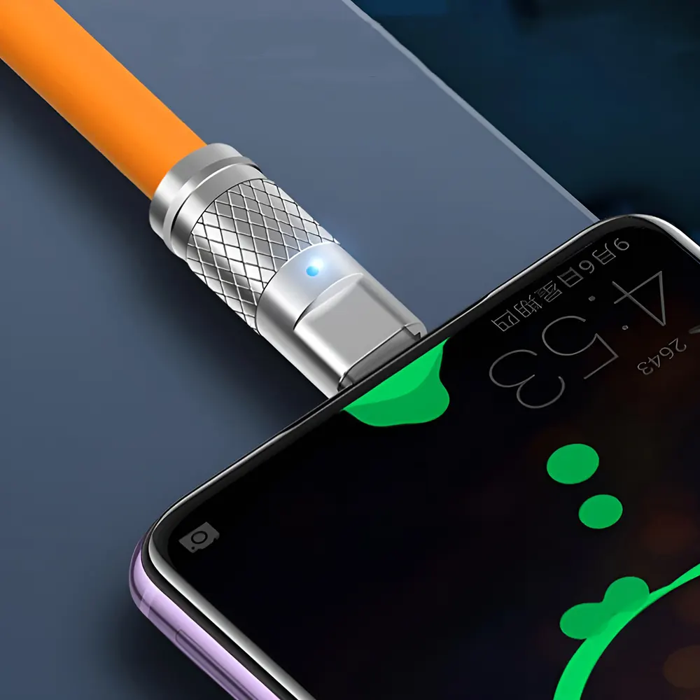 Зарядный кабель iLoungeMax Super Fast Charger Cable USB to Lightning 120W Orange 1m