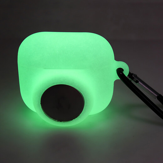 Новый светящийся силиконовый чехол с карабином iLoungeMax 2-in-1 Luminous для AirPods 3 | AirTag