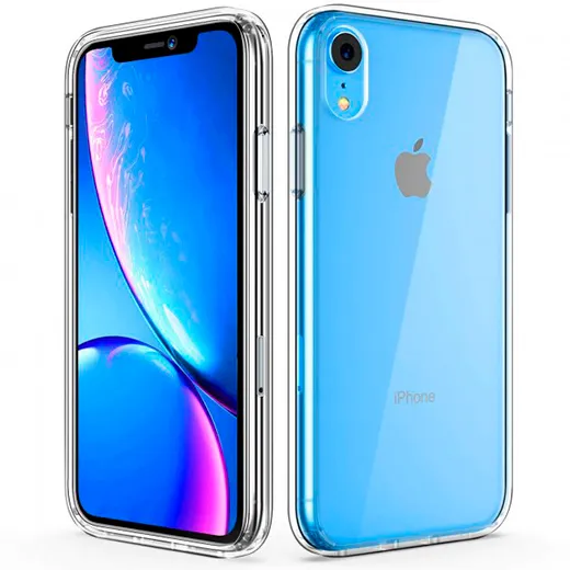 Прозрачный чехол iLoungeMax TPU для iPhone XR стильный вид