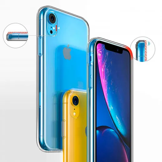 Прозрачный чехол iLoungeMax TPU для iPhone XR качественная конструкция
