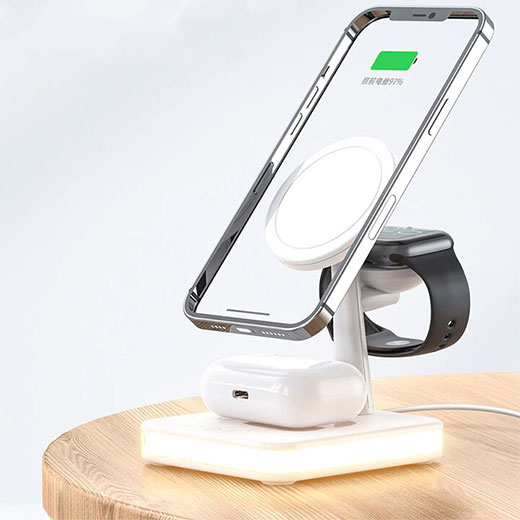 Беспроводное зарядное устройство iLoungeMax Wireless Charger 4 in 1 для iPhone | Apple Watch | Airpods цена