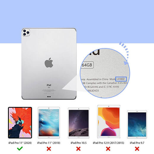 чохол книжка для iPad Pro 12.9 & Prime; (2020) ESR Yippee Trifold Black 