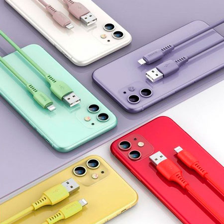 Зарядний кабель для iPhone 1.2м Baseus USB to Lightning Colourful Cable 