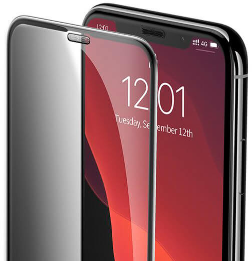 Защитное стекло антишпион для iPhone 11 Pro Max/XS Max Baseus Curved Privacy (2 Pack)