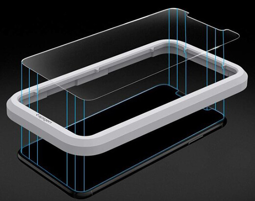 Захисне скло Spigen AlignMaster Glas. tR для iPhone 11 Pro /XS /X (2 шт) 