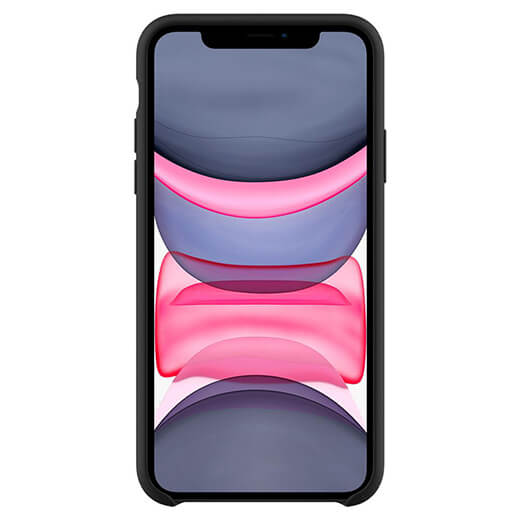 Черный силиконовый чехол для iPhone 11 Pro Spigen Silicone Fit