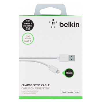 Зарядний кабель для iPhone 2м Belkin MIXIT Lightning to USB ChargeSync 