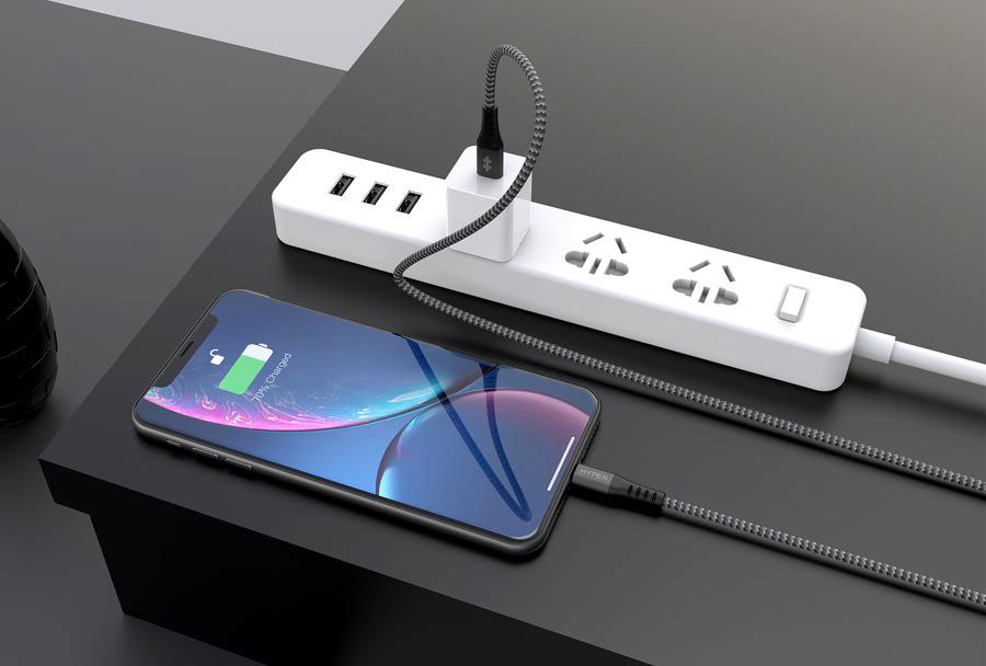 Зарядный кабель для iPhone 2м HyperDrive Tough USB-C to Lightning