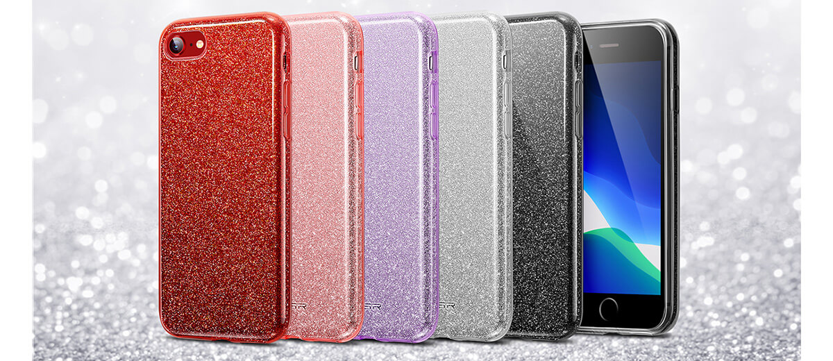 Силиконовый чехол для iPhone 8/7/SE (2020) ESR Makeup Glitter Case