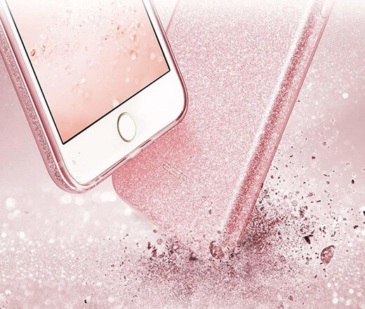 Силиконовый чехол для iPhone 8/7/SE (2020) ESR Makeup Glitter Case