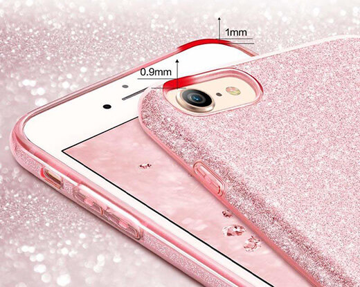 Силиконовый чехол для iPhone 8/7/SE (2020) ESR Makeup Glitter Case