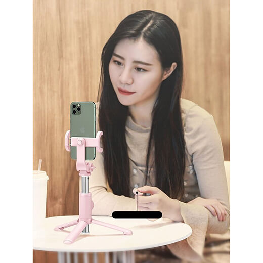 Трипод-монопод для iPhone Baseus Lovely Bluetooth Folding Bracket Selfie Stick