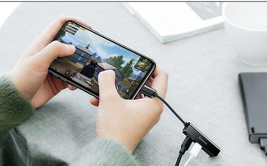 Адаптер для навушників Baseus Audio Adapter L52 Lightning to 3.5 mm /2xLightning 