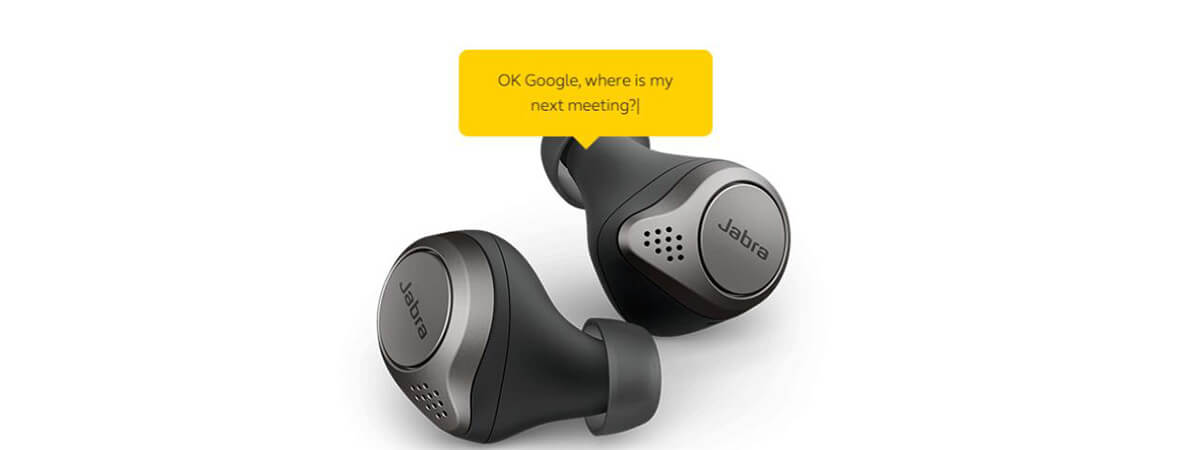 Бездротові навушники c мікрофоном для iPhone Jabra Elite 75t