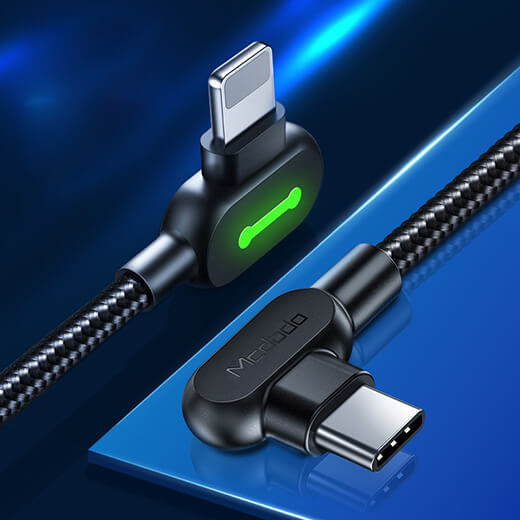 Зарядный кабель для iPhone Mcdodo PD Fast Charging USB-C to Lightning LED-индикацией 1.2m