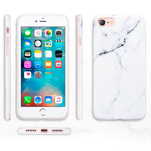 Силиконовый чехол для iPhone SE (2020)/8/7 ESR Marble Slim Soft