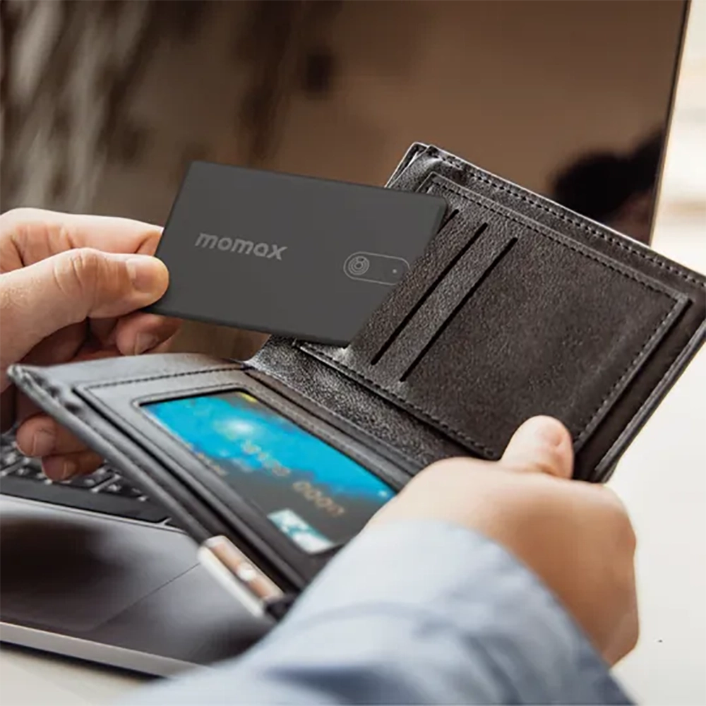 Картка-трекер Momax Pincard Ultra Slim для пошуку гаманця, з підтримкою Apple Find My (Локатора)