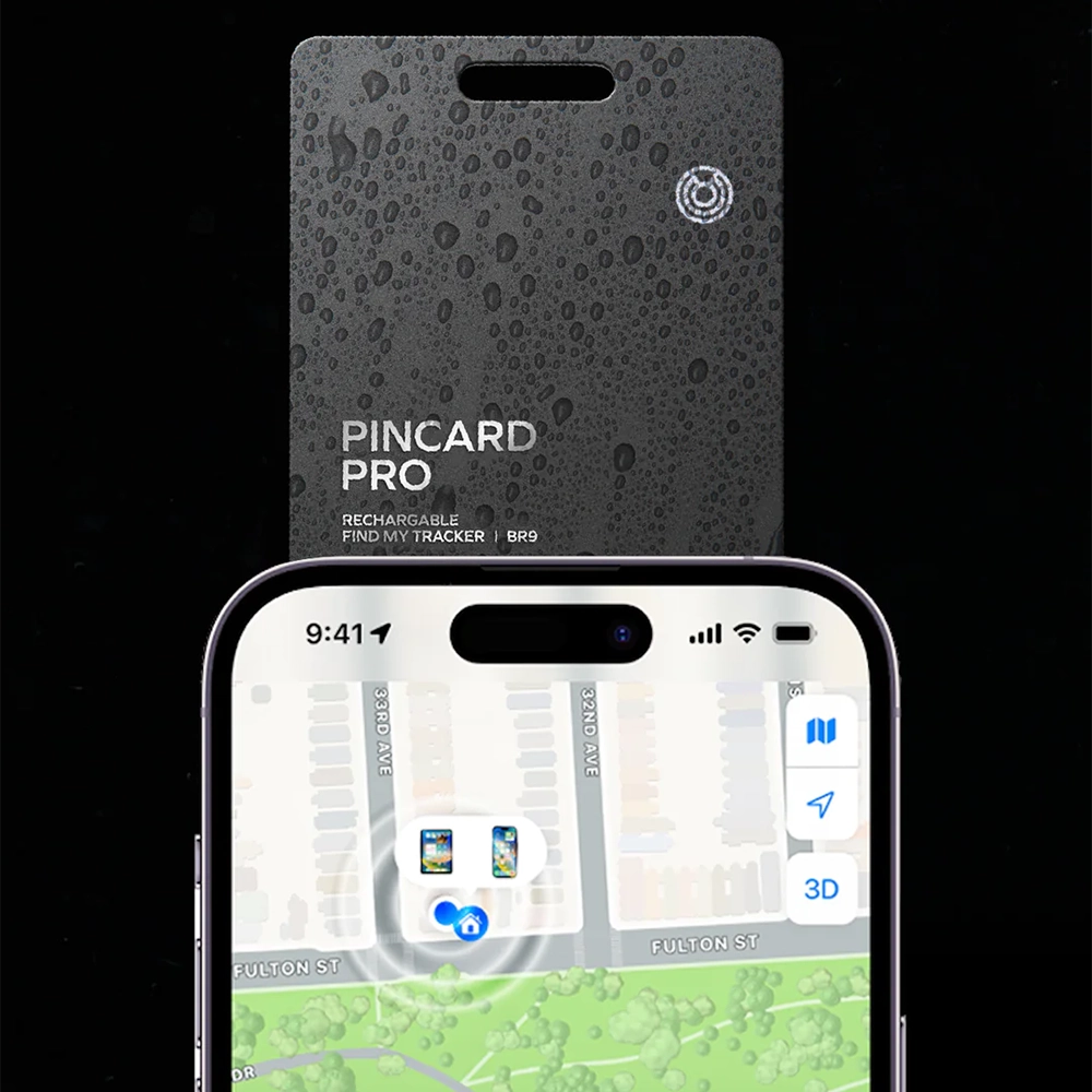 Карточка-трекер Momax PinCard Pro для поиска кошелька, с поддержкой Apple Find My (Локатора)