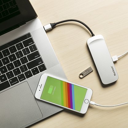 Хаб USB-C для MacBook Kingston Nucleum 7 в 1