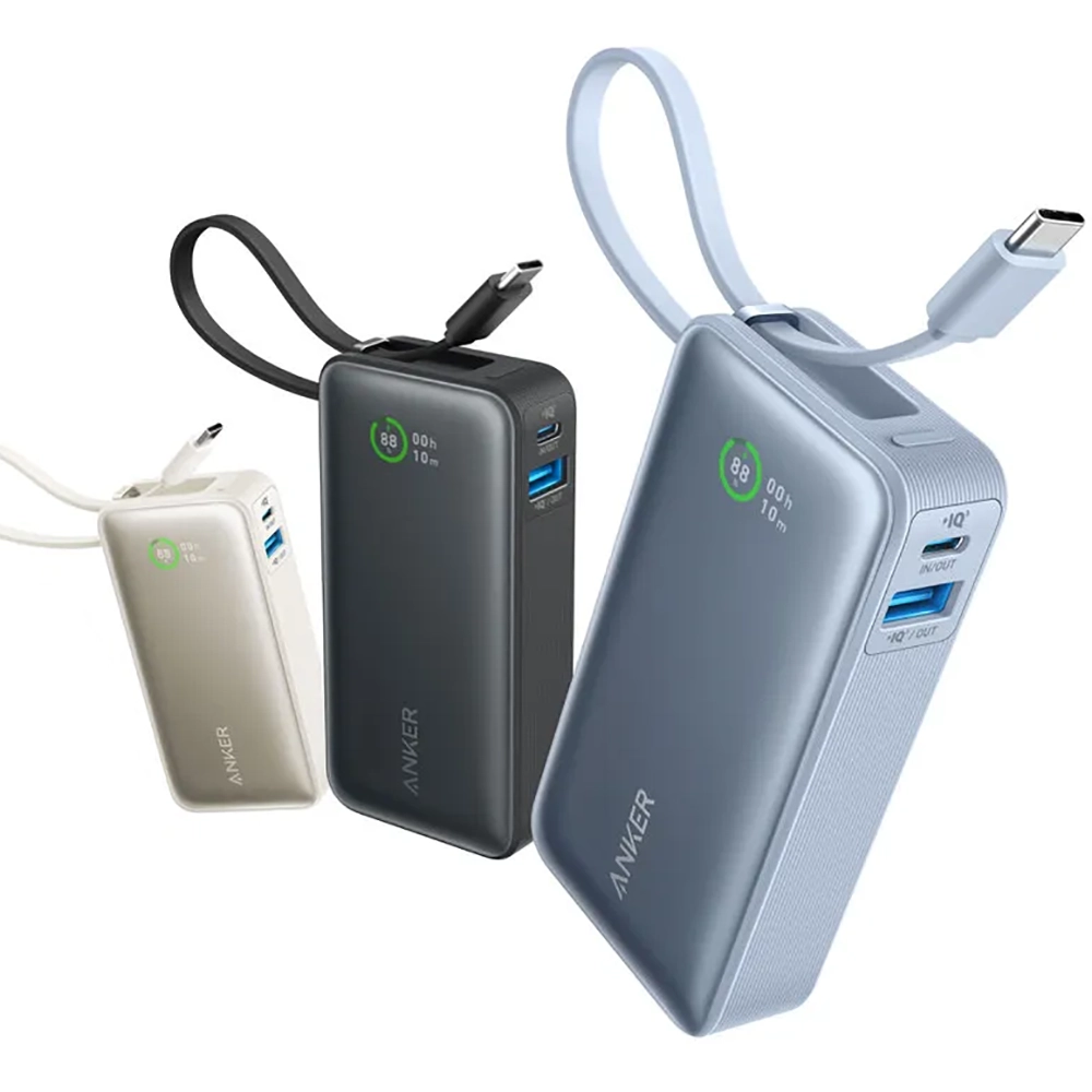 Компактний повербанк Anker Nano Power Bank Black з потужністю 30W та USB-C, 10000mAh