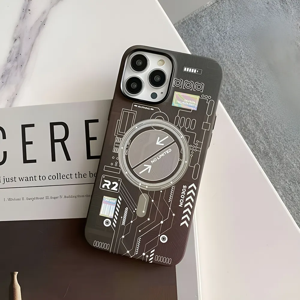 Люмінесцентний чохол для iPhone 14 Pro Max iLoungeMax Funda MagSafe Black