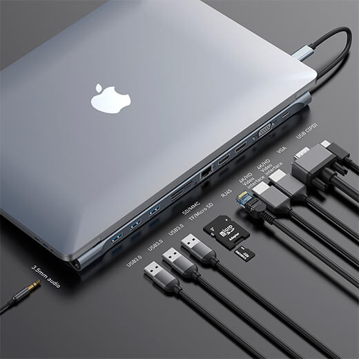 Хаб USB-C для MacBook Pro/Air Baseus Enjoyment Series Multifunctional