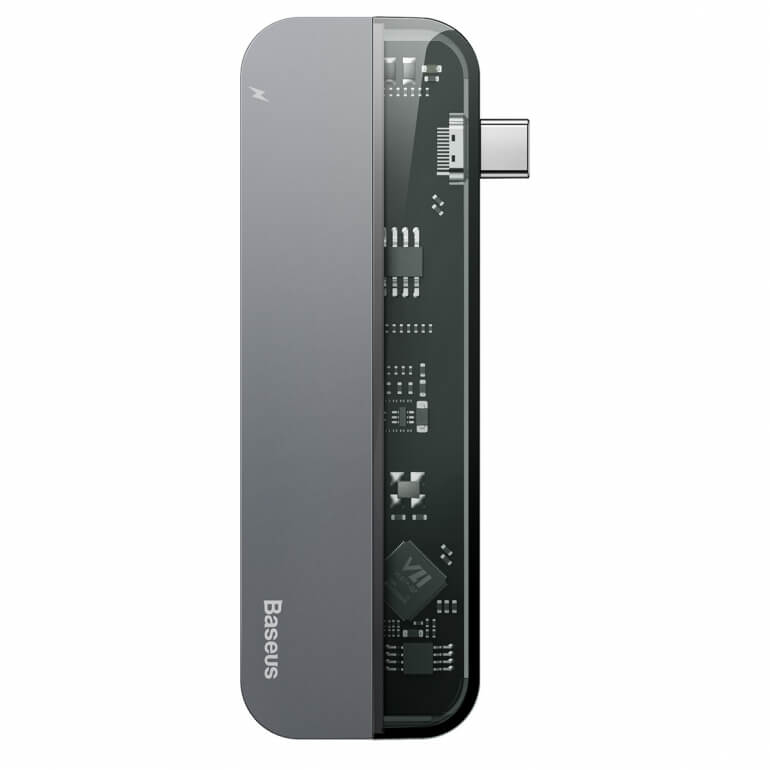 Хаб Type-C для MacBook Pro/Air Baseus Transparent Series Type-C Multifunctional Hub