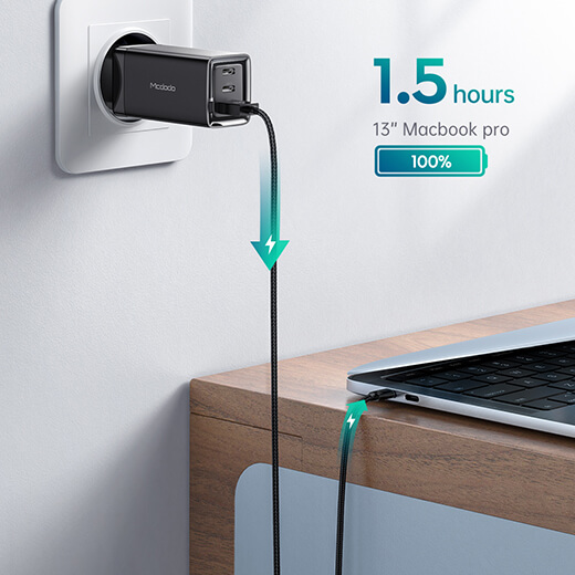 Быстрое зарядное устройство Mcdodo GaN 65W Mini Fast Charger