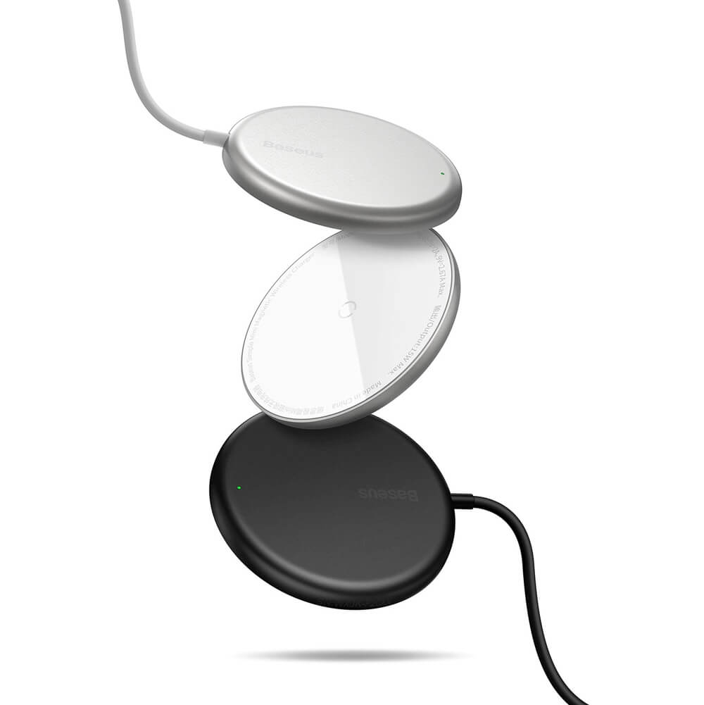 Купить беспроводную зарядку MagSafe Baseus Simple Mini Magnetic Induction Blue 15W для iPhone 14 | 13 | 12 в Киеве
