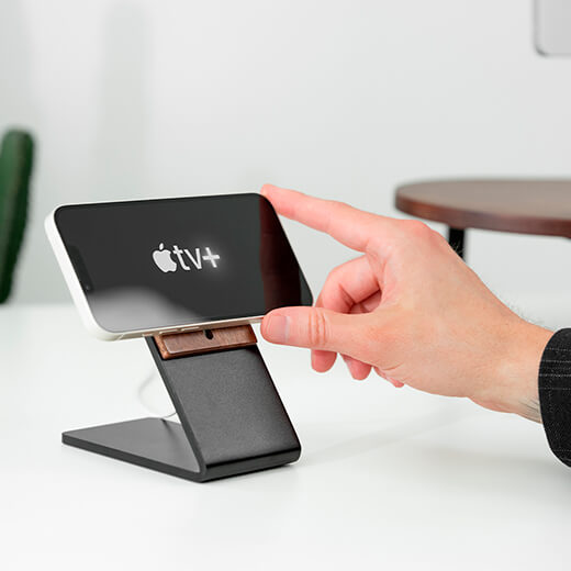 Підставка-утримувач для заряджання Magsafe Charging Stand Walnut для iPhone 14 | 13 | 12 сумісність