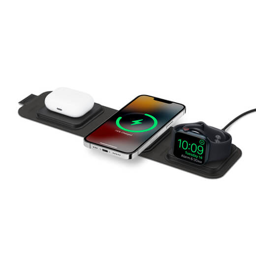Купить док-станцию MagSafe Mophie 3-in-1 Travel Charger для iPhone | Apple Watch | AirPods