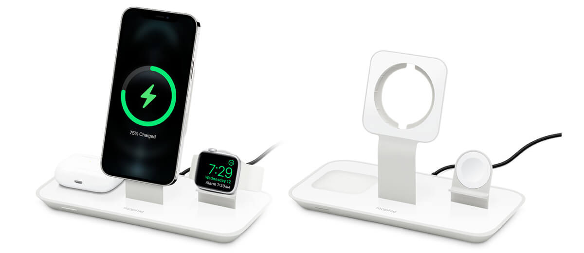 Док-станция MagSafe Mophie 3-in-1 Wireless Charging Stand (HPP82) для iPhone | Apple Watch | AirPods