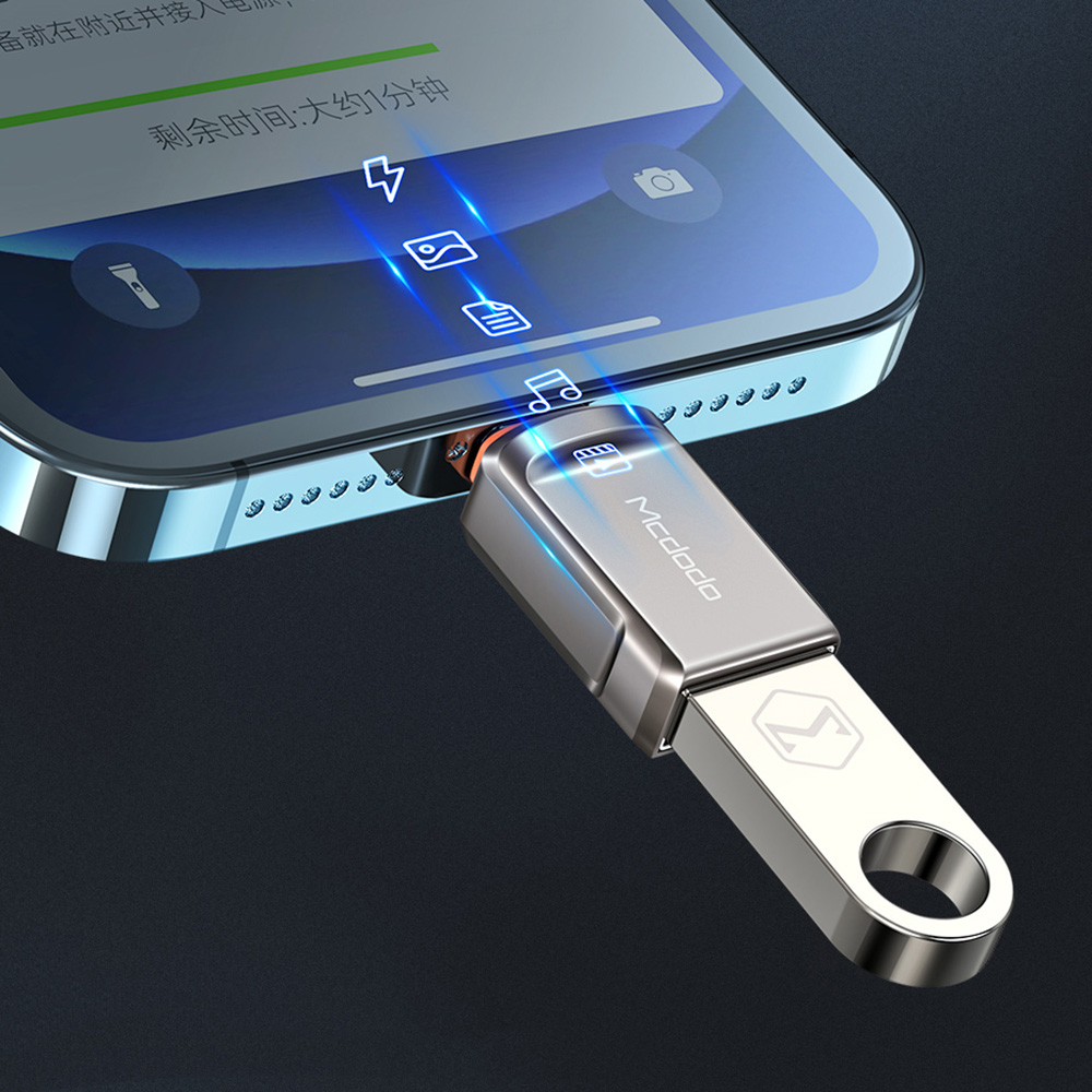 Купити адаптер (перехідник) Mcdodo OT-8600 USB-A 3.0 to Lightning для iPhone | iPad