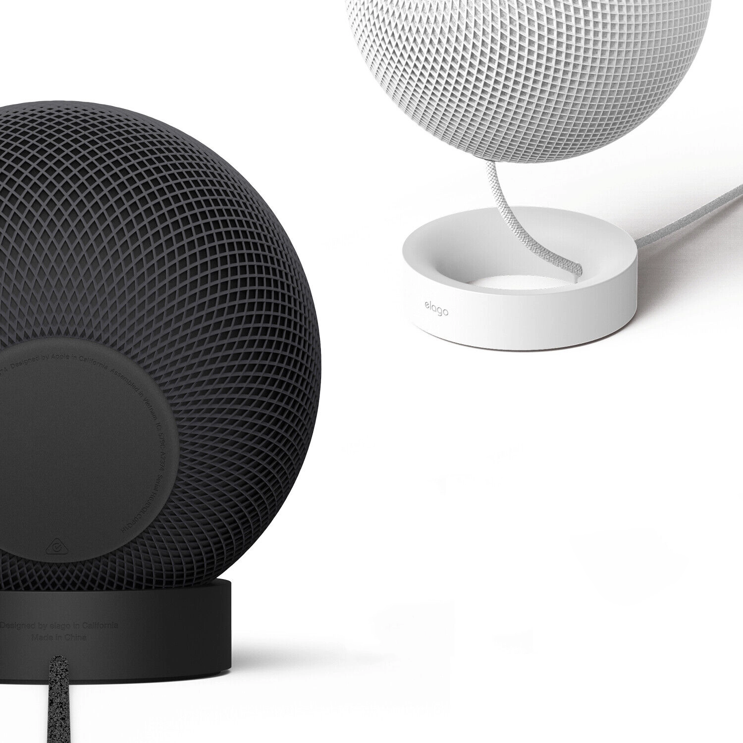 Мини-подставка Elago Silicon HomePod Stand Black для HomePod mini