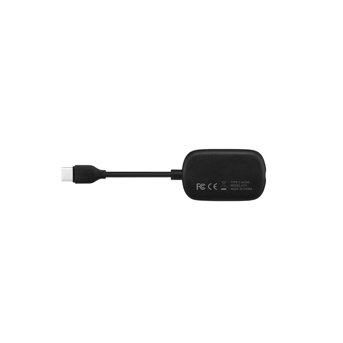 Адаптер для наушников Momax One Link Type-C to Type-C/AUX 3.5mm Black