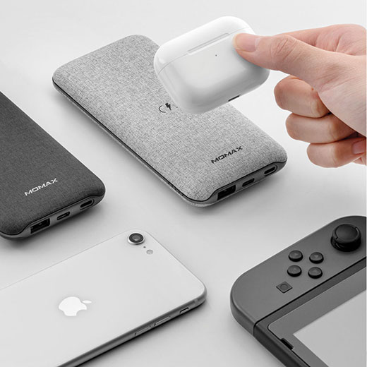 Повербанк с беспроводной зарядкой Momax Q. Power Touch Wireless External Battery Pack (10000mAh)