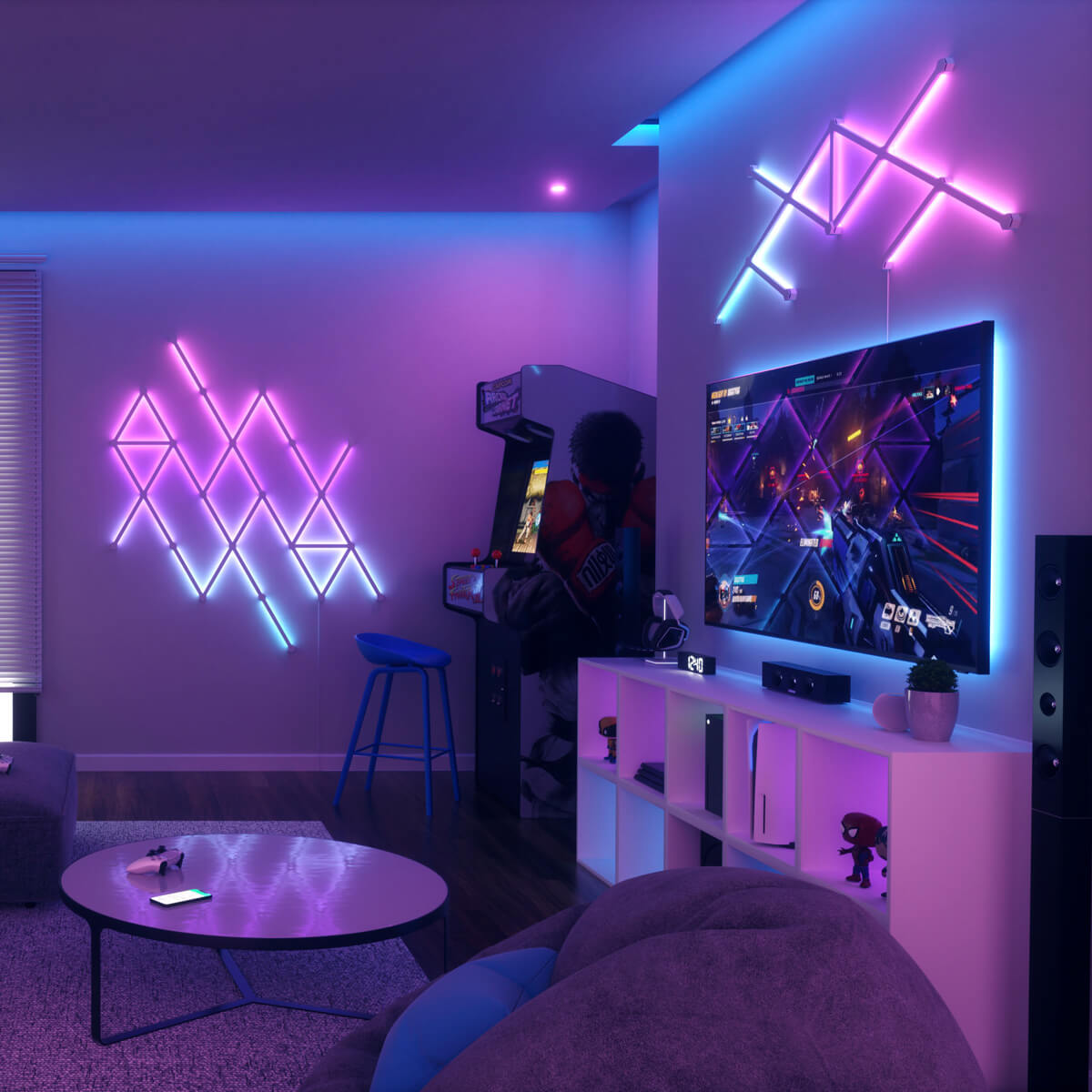Цена новой умной системы освещения Nanoleaf Lines Smarter Kit Apple HomeKit Multicolor (3 панели)