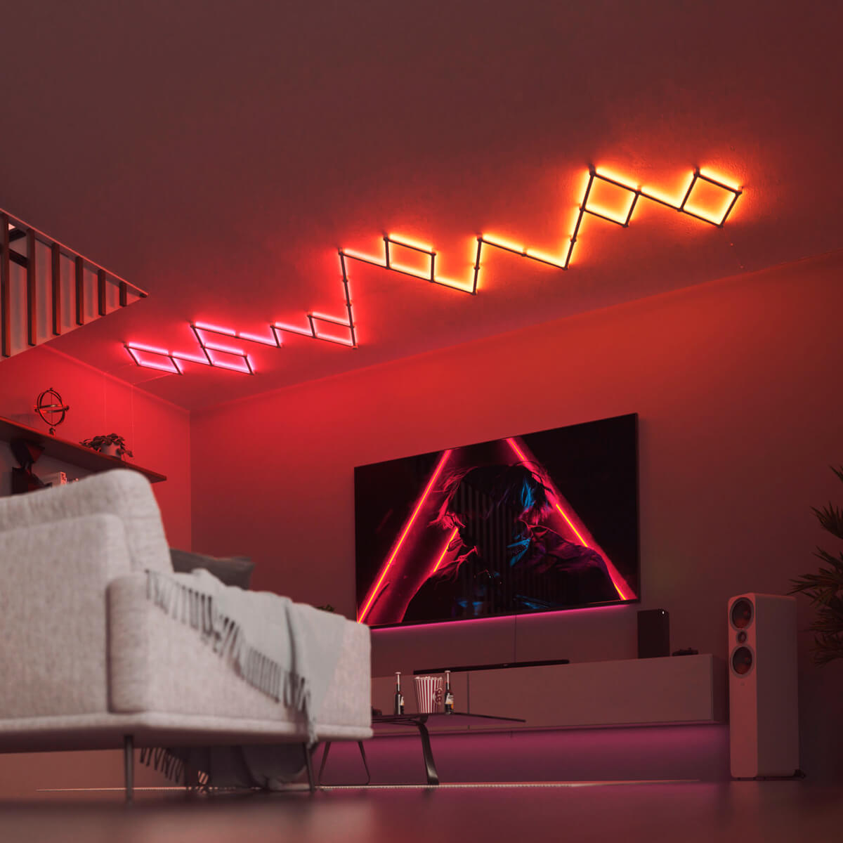 Интеграции умной системы освещения Nanoleaf Lines Smarter Kit Apple HomeKit Multicolor (3 панели)