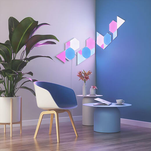 Дополнительные светодиодные модули Nanoleaf Shapes Mini Triangles Expansion Pack HomeKit (10 модулей)