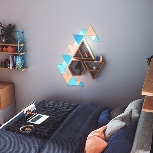 Дополнительные светодиодные модули Nanoleaf Shapes Mini Triangles Expansion Pack HomeKit (10 модулей)