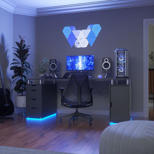 Дополнительные светодиодные модули Nanoleaf Shapes Mini Triangles Expansion Pack HomeKit (10 модулей)