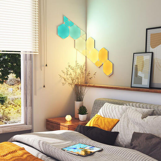 Дополнительные светодиодные модули Nanoleaf Shapes Mini Triangles Expansion Pack HomeKit (10 модулей)