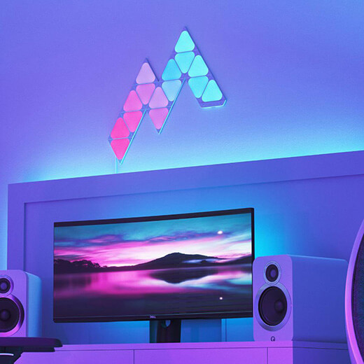 Дополнительные светодиодные модули Nanoleaf Shapes Mini Triangles Expansion Pack HomeKit (10 модулей)