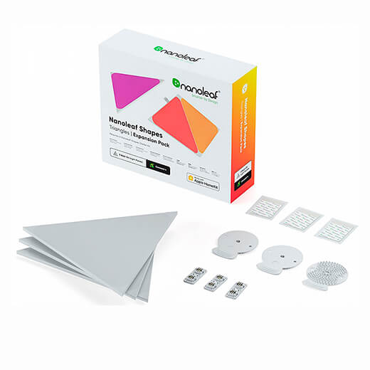 Дополнительные светодиодные модули Nanoleaf Shapes Triangles Expansion Pack HomeKit (3 модуля)