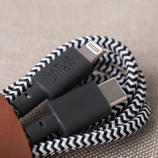 Зарядний кабель Native Union Belt Cable Zebra USB-C to Lightning 1.2 m для iPhone | iPad
